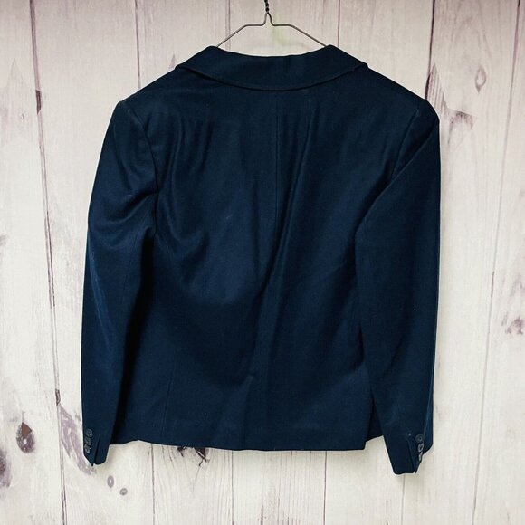 Vintage Pendleton Jacket Womens Size 10 Blue Blazer Button Front Wool - Picture 2 of 3